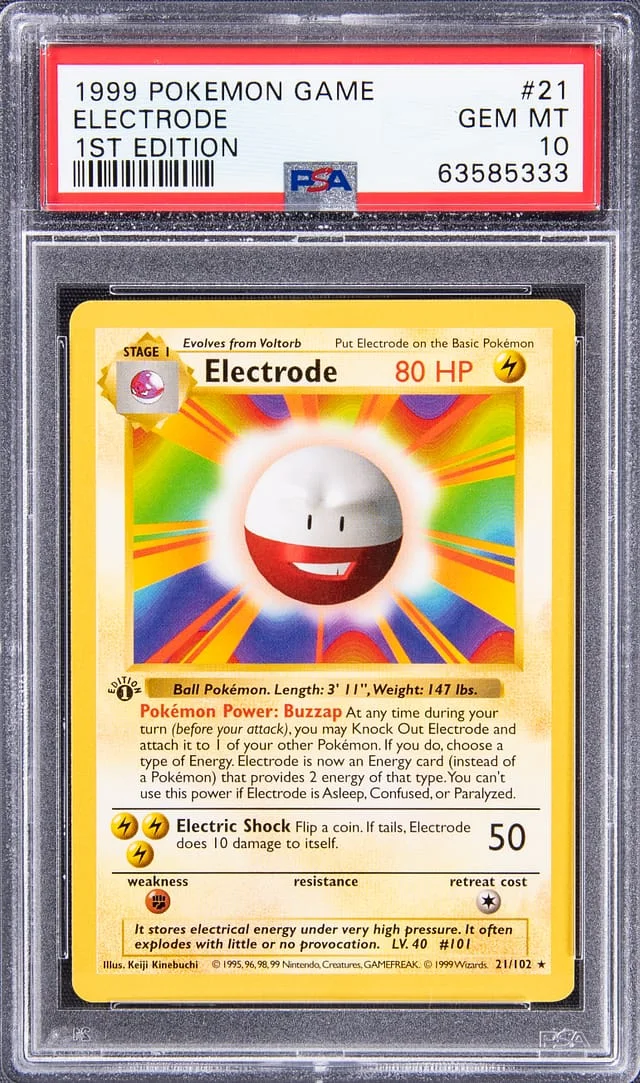 1999 Base Set Electrode #21 Unlisted card image