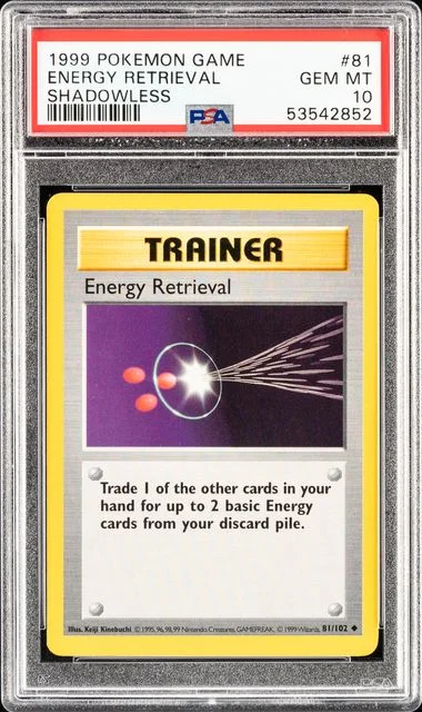 1999 Base Set Energy Retrieval #81 Common card image