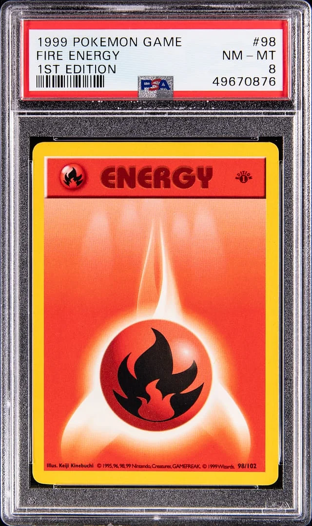 1999 Base Set Fire Energy #98 Common card image