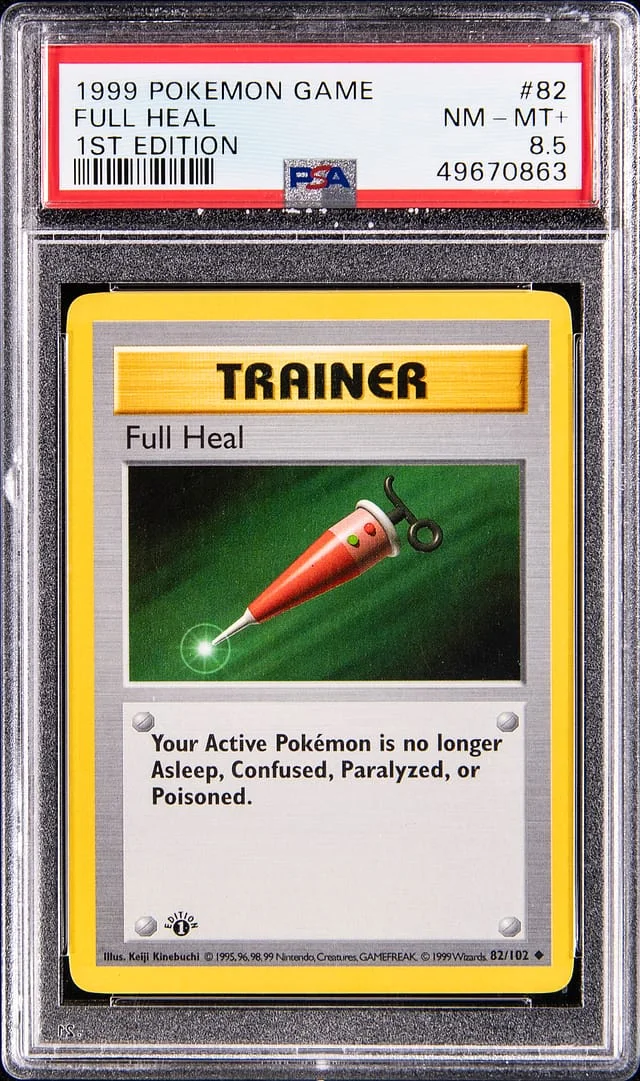 1999 Base Set Full Heal #82 Unlisted card image