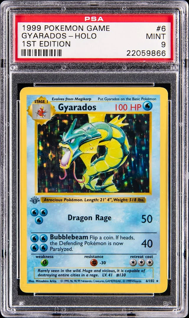 1999 Base Set Gyarados #6 Unlisted card image