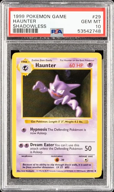 1999 Base Set Haunter #29 Unlisted card image