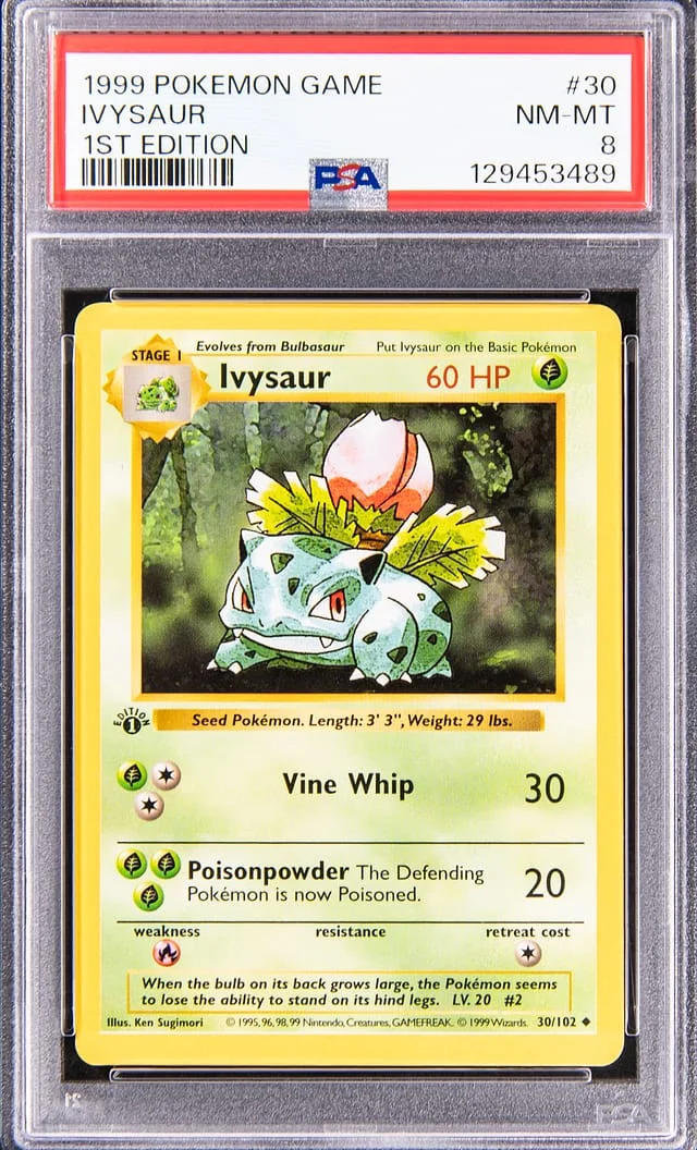 1999 Base Set Ivysaur #30 Unlisted card image