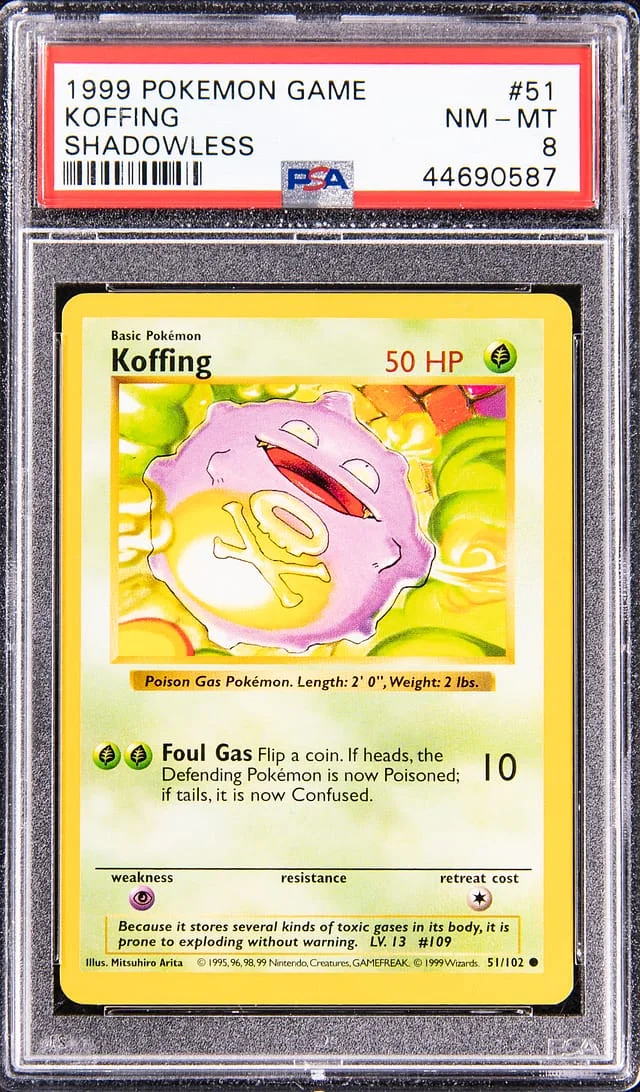1999 Base Set Koffing #51 Unlisted card image