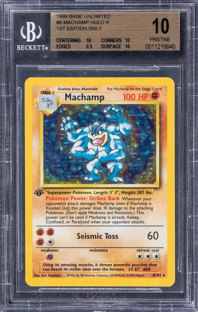 1999 Base Set Machamp #8 Unlisted card image