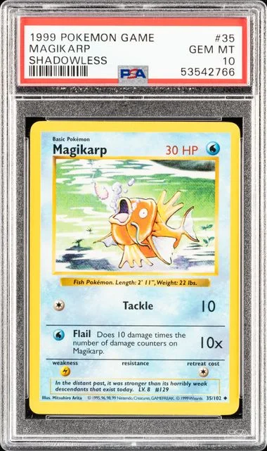 1999 Base Set Magikarp #35 Unlisted card image
