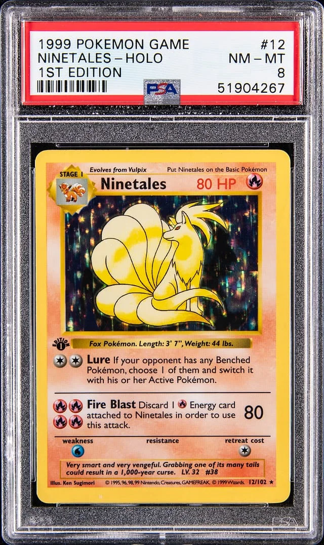 1999 Base Set Ninetales #12 Unlisted card image