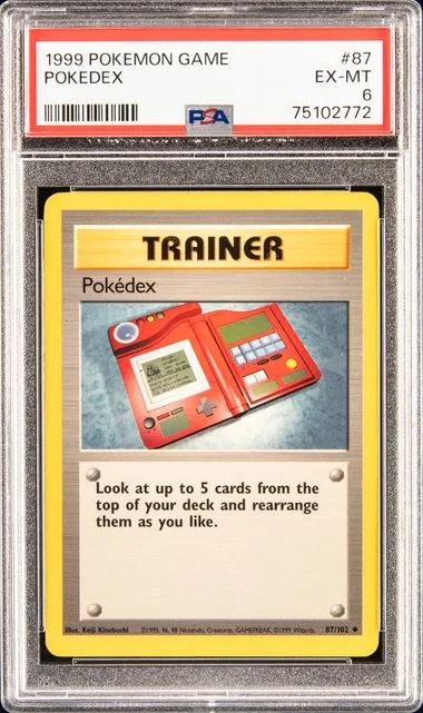 1999 Base Set Pokedex #87 Unlisted card image