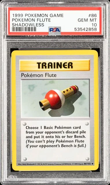 1999 Base Set Pokemon Flute #86 Unlisted card image