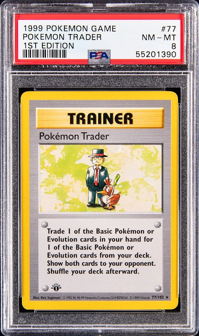 1999 Base Set Pokemon Trader #77 Unlisted card image
