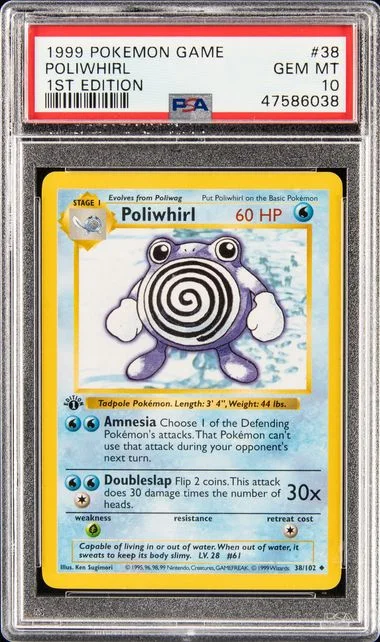 1999 Base Set Poliwhirl #38 Unlisted card image
