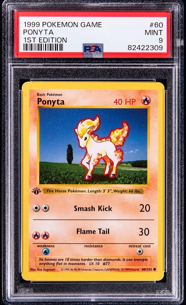 1999 Base Set Ponyta #60 Unlisted card image