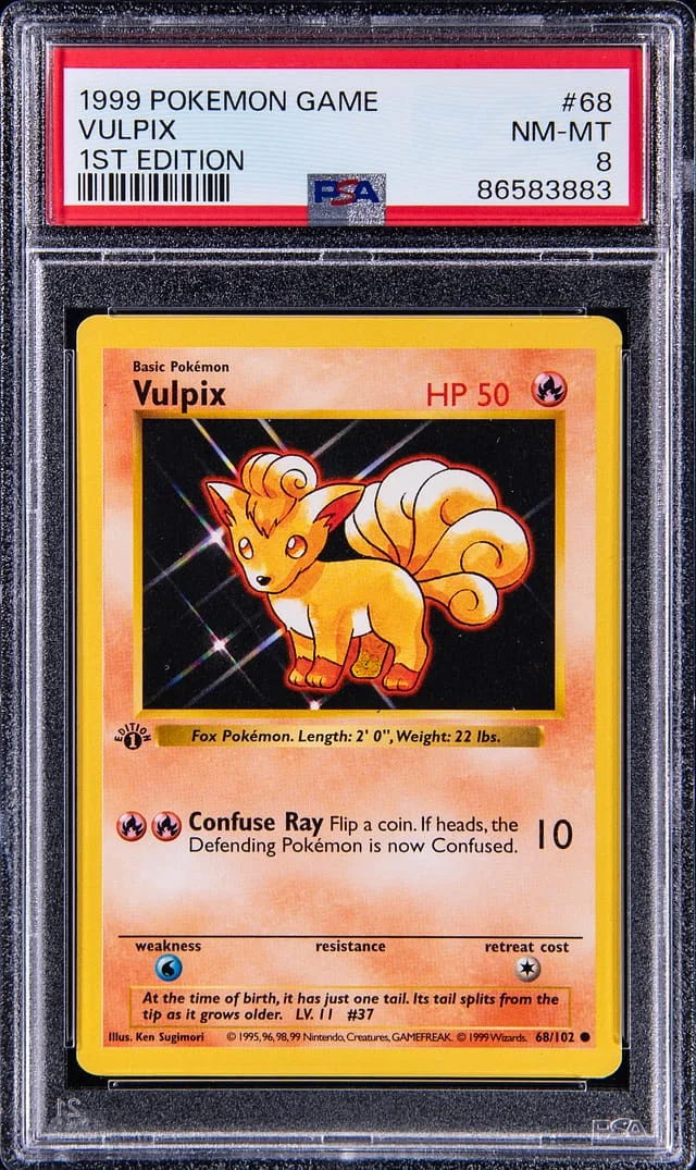 1999 Base Set Vulpix #68 Unlisted card image