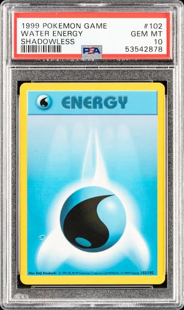 1999 Base Set Water Energy #102 Common card image