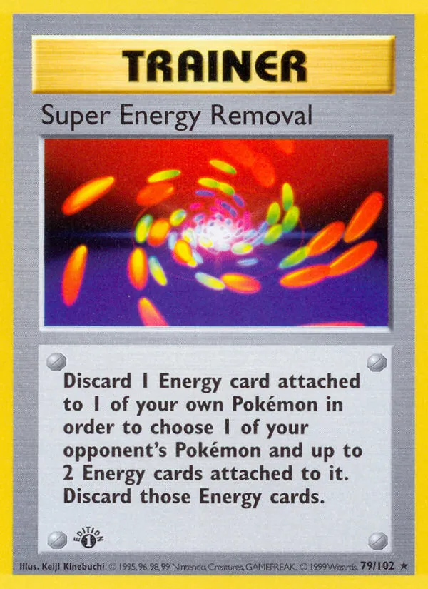 1999 Base Super Energy Removal #079/102 Rare card image