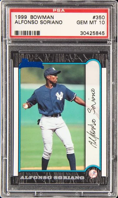 1999 Bowman Alfonso Soriano #350 card image