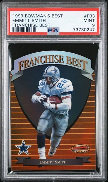 1999 Bowman' Best Franchise Best Emmitt Smith #FB3 card image