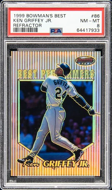 1999 Bowman Best Ken Griffey Jr. Refractor #86 card image