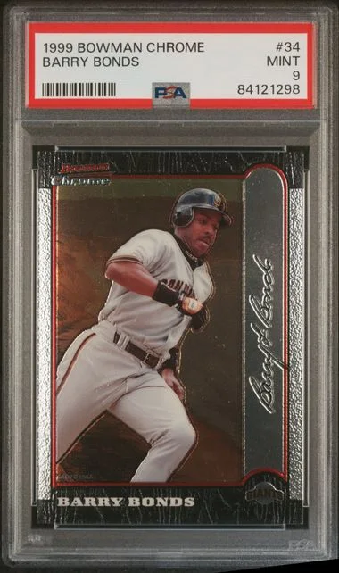 1999 Bowman Chrome Barry Bonds #34 card image