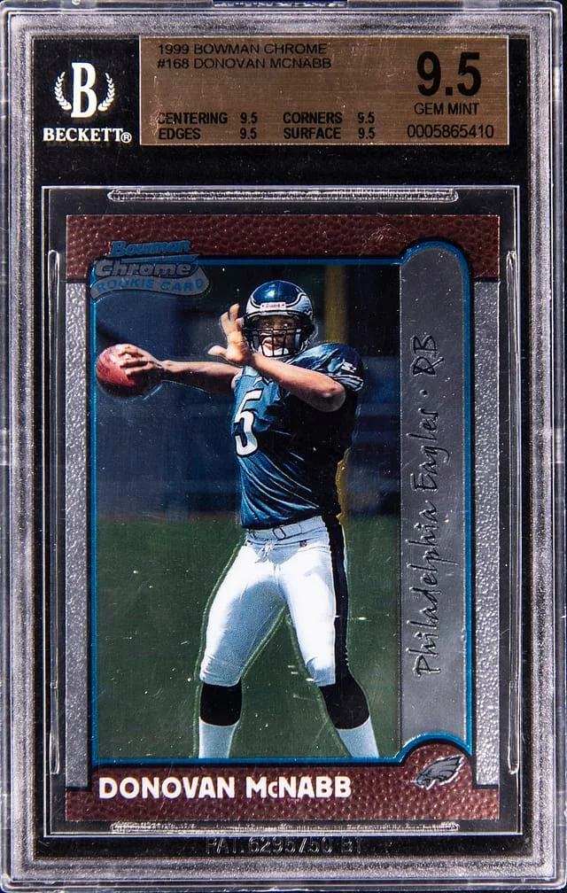 1999 Bowman Chrome Donovan McNabb #168 card image