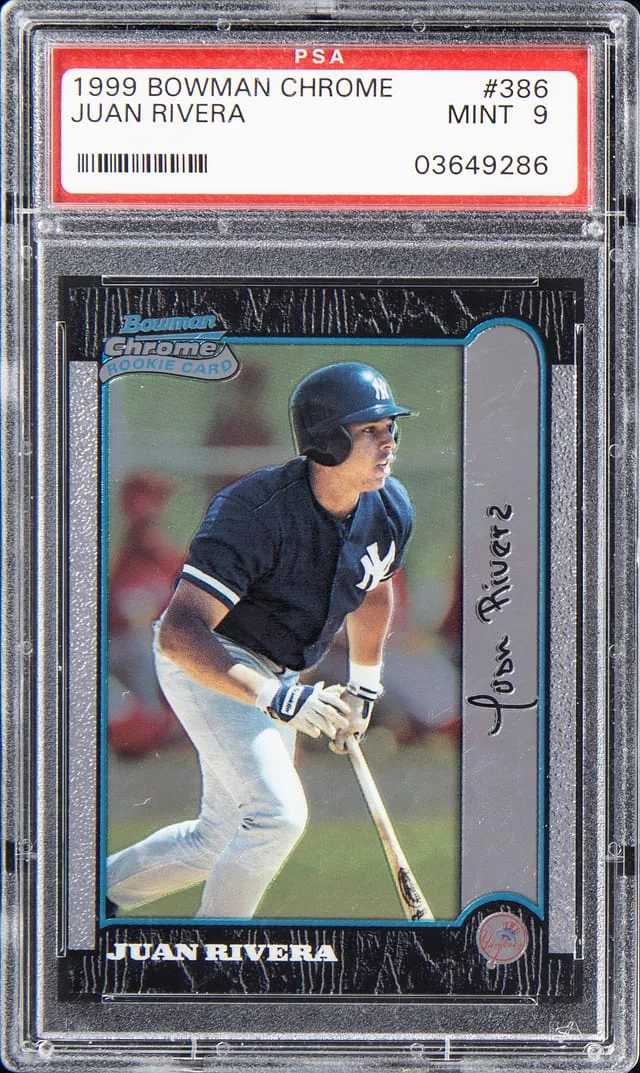 1999 Bowman Chrome Juan Rivera #386 card image