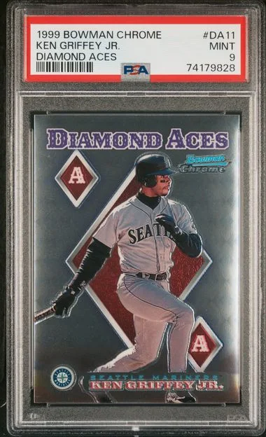 1999 Bowman Chrome Ken Griffey Jr. Diamond Aces #DA11 card image