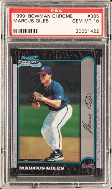 1999 Bowman Chrome Marcus Giles #365 card image