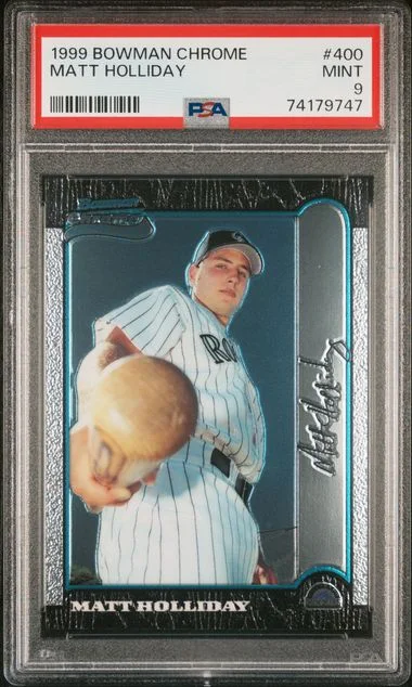 1999 Bowman Chrome Matt Holliday #400 card image