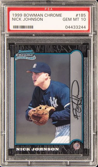1999 Bowman Chrome Nick Johnson #185 card image