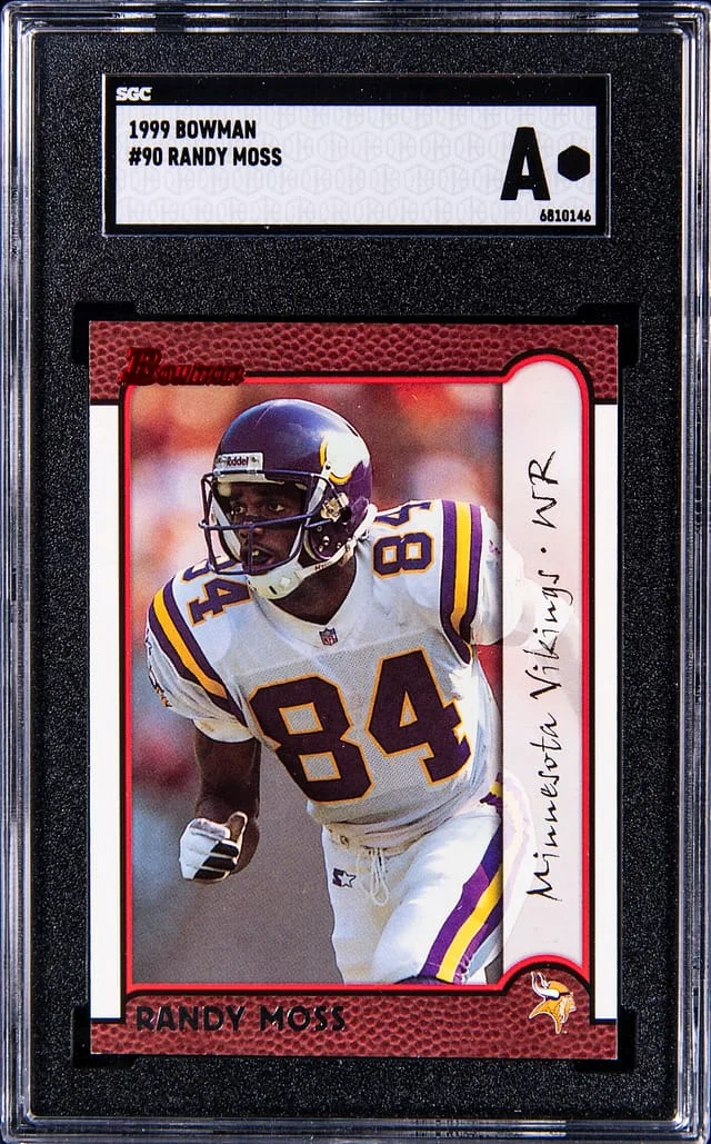 1999 Bowman Randy Moss #90 card image