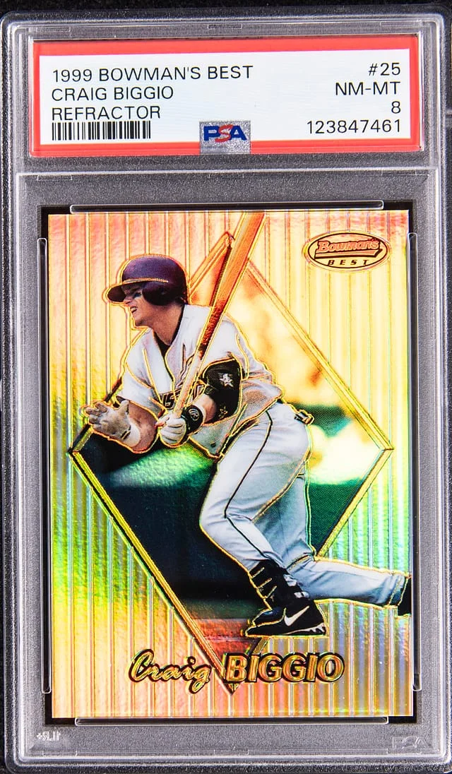 1999 Bowman's Best Craig Biggio Refractor #25 card image