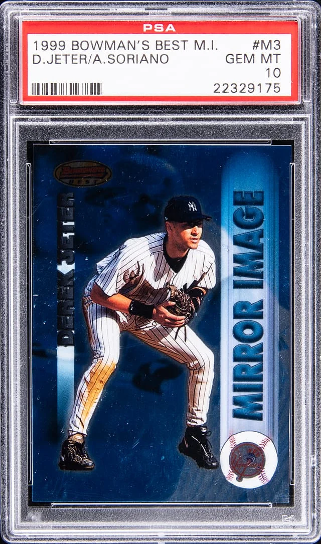 1999 Bowman's Best Derek Jeter, Alfonso Soriano Mirror Image #M3 card image