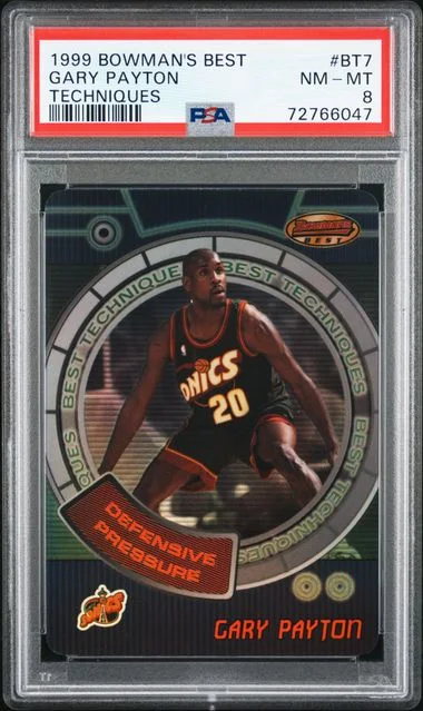 1999 Bowman's Best Gary Payton Techniques #BT7 card image