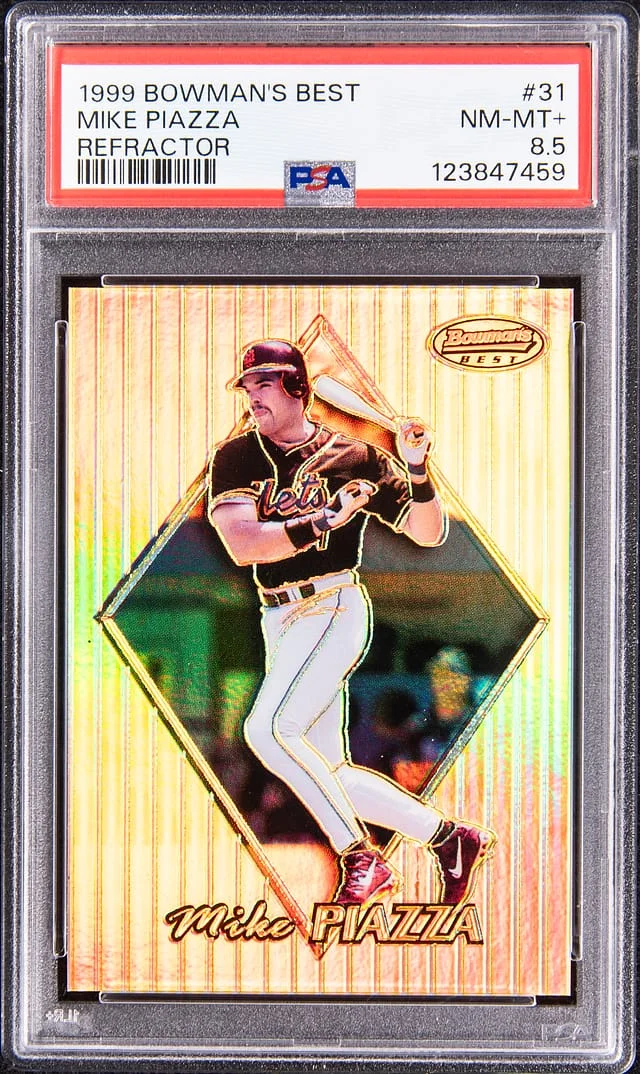 1999 Bowman's Best Mike Piazza Refractor #31 card image
