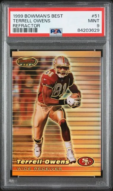 1999 Bowman's Best Terrell Owens Refractor #51 card image