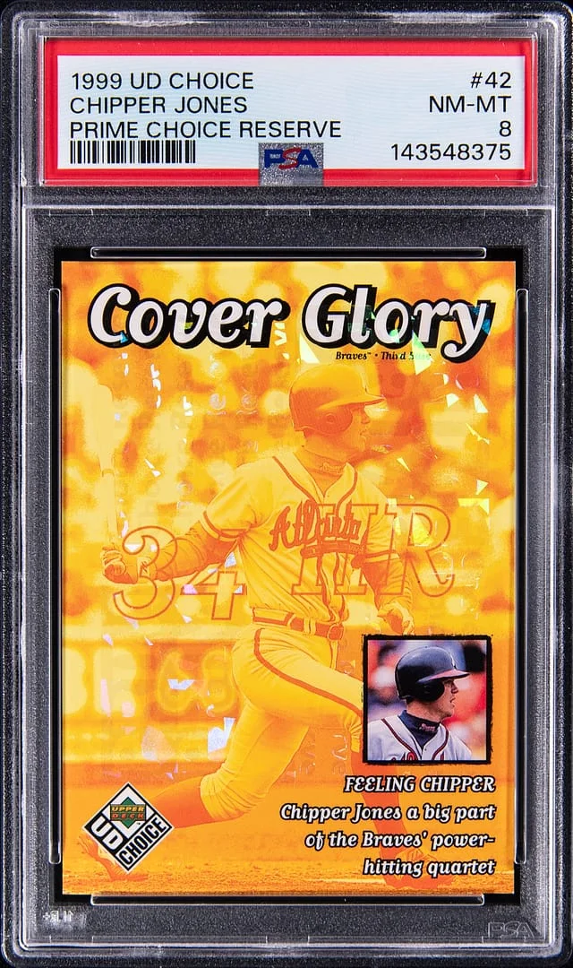 1999 Collector's Choice Chipper Jones Prime Choice Reserve #42 card image