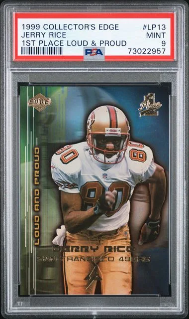 1999 Collector's Edge 1st Place Loud & Proud Jerry Rice #LP13 card image