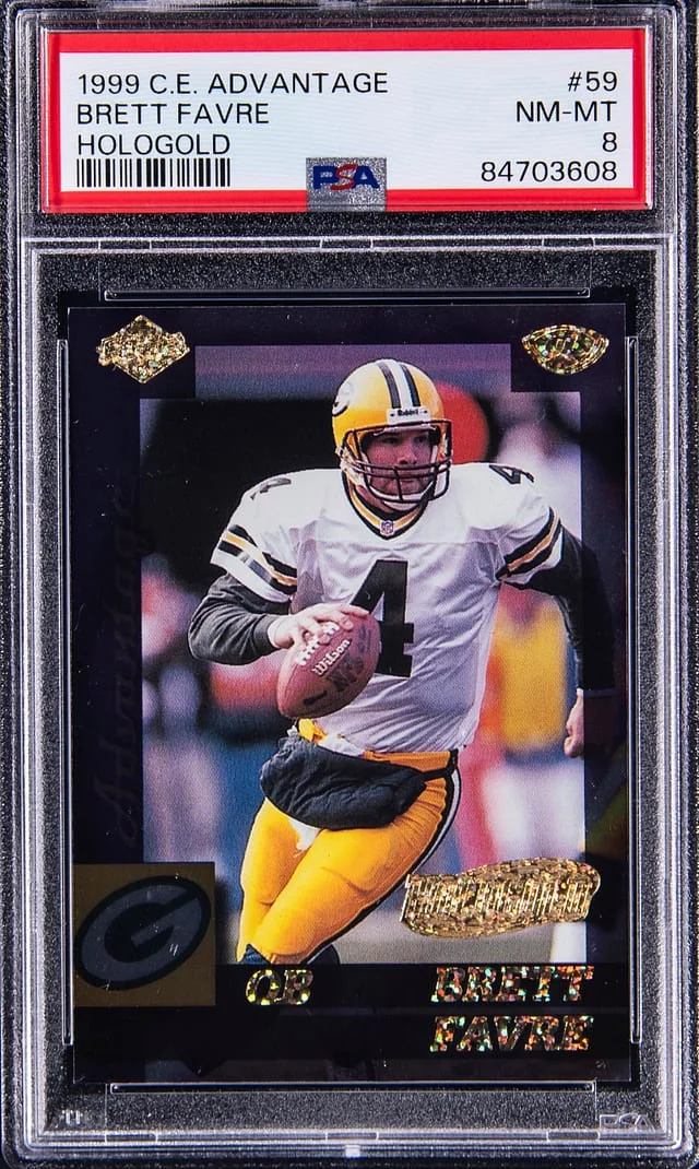 1999 Collector's Edge Advantage HoloGold Brett Favre #59 card image