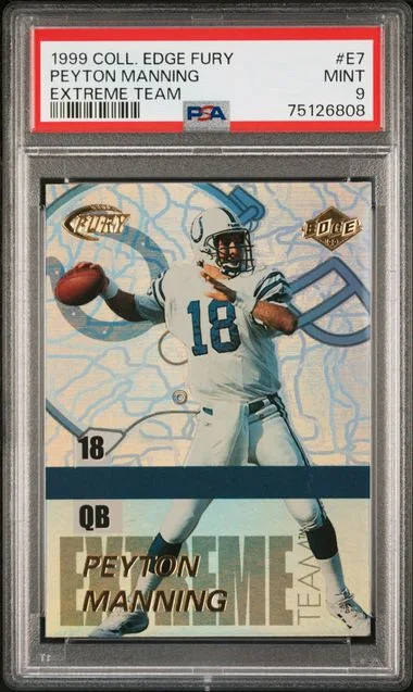 1999 Collector's Edge Fury Extreme Team Peyton Manning #E7 card image