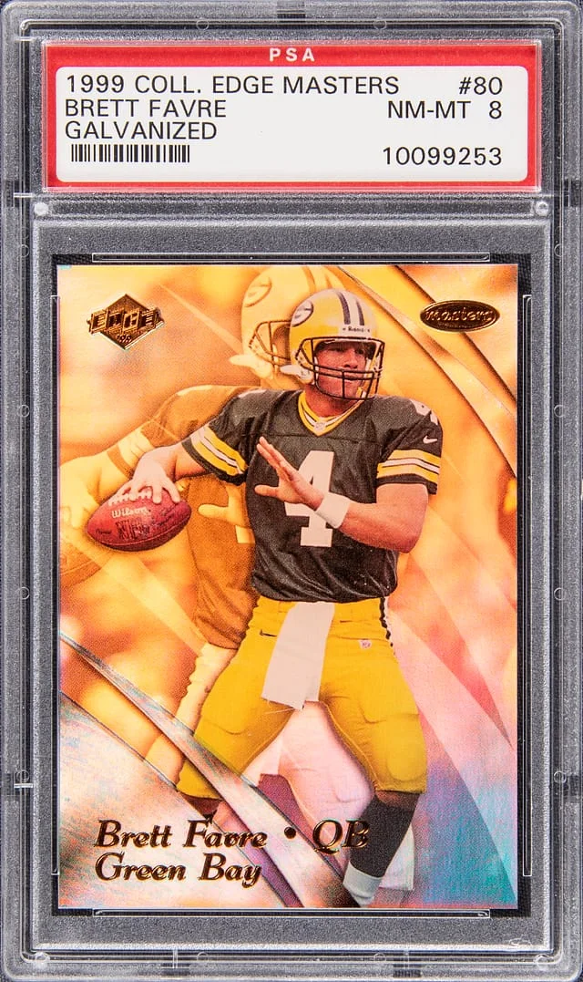 1999 Collector's Edge Masters Brett Favre Galvanized #80 card image