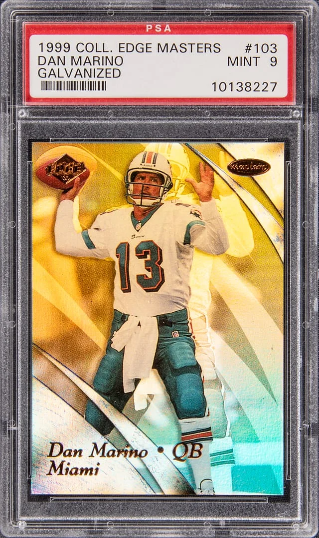 1999 Collector's Edge Masters Galvanized Dan Marino #103 card image