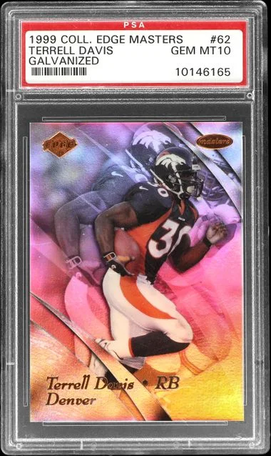 1999 Collector's Edge Masters Galvanized Terrell Davis #62 card image