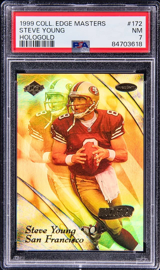 1999 Collector's Edge Masters HoloGold Steve Young #172 card image