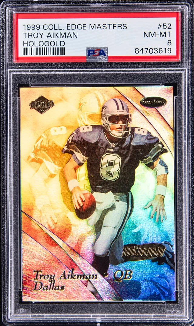 1999 Collector's Edge Masters HoloGold Troy Aikman #52 card image