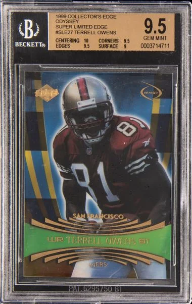 1999 Collector's Edge Odyssey Super Limited Edge Terrell Owens #SLE27 card image