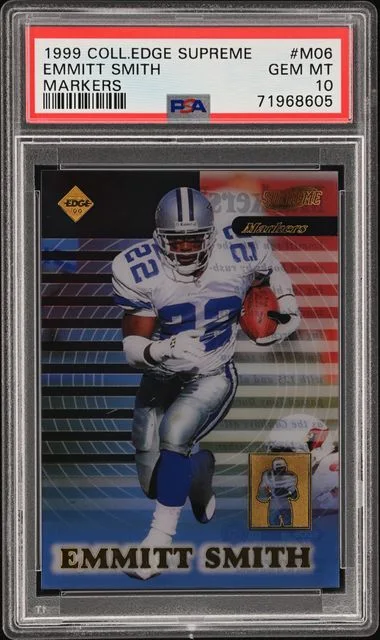 1999 Collector'S Edge Supreme Markers Markers Emmitt Smith #M06 card image