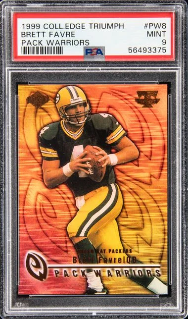 1999 Collector's Edge Triumph Pack Warrior Brett Favre #Pw8 card image
