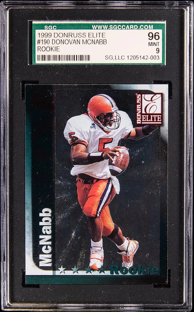 1999 Donruss Elite Donovan McNabb #190 card image