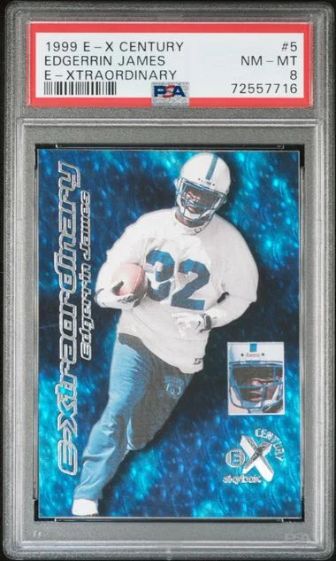 1999 E-X Edgerrin James Century E-Xtraordinary #5 card image