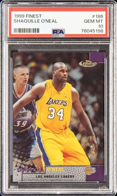 1999 Finest Shaquille O'Neal #186 card image